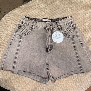 Grey Denim Cloud Ten Shorts Size Small
